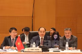 El viceministro de Comercio Nguyen Cam Tu en la Conferencia 47 de los titulares de Economía de la ASEAN (Fuente: VNA)