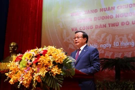 El secretario del Comité Partidista de Hanoi, Pham Quang Nghi (Fuente: VNA)