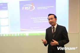 El embajador vietnamita en Reino Unido, Nguyen Van Thao, interviene en la cita. (Fuente: VNA)