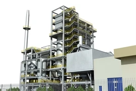 El modelo de El sistema generador de electricidad a partir de desechos industriales en Nam Son (Fuente: Internet)