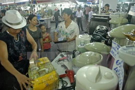 Feria fronteriza en la provincia survietnamita de Tay Ninh (Fuente:VNA)
