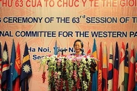 La vicepresidenta de Vietnam, Nguyen Thi Doan en la Conferencia (Fuente: VNA) 