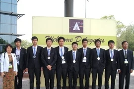 La selección vietnamita de Física, (Fuente: VNA)