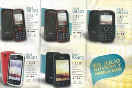 Celulares de Bitel, marca de Viettel en el mercado de Perú (Fuente: viettelperu.net)