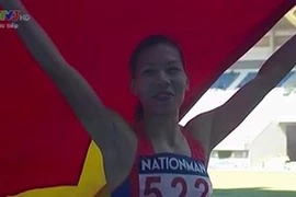 La atleta vietnamita Vu Thi Huong 