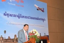 El presidente de Cambodia Angkor Air en la conferencia (Fuente:VNA)