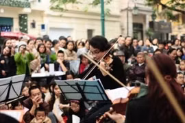 El concierto callejero Luala de Hanoi (Fuente: BTC)