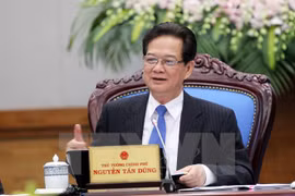 El primer ministro Nguyen Tan Dung en la conferencia (Fuente:VNA)