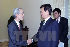 El primer ministro Nguyen Tan Dung recibió al presidente del del Banco de Tokyo Mitsubishi UFJ, Nobuyuki Hirano (Fuente:VNA)