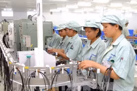 Cadena de producción de una empresa japonesa en Vietnam (Fuente:VNA).