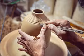 Aldea de oficio tradicional de cerámica de Bat Trang en Vietnam