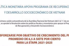 Política monetaria apoya Programa de Recuperación Socioeconómica de Vietnam