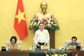 El presidente de la Asamblea Nacional de Vietnam, Tran Thanh Man, en el evento. (Fuente: VNA)