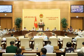 La 34 reunión del Comité Permanente de la Asamblea Nacional de Vietnam. (Fuente: VNA)