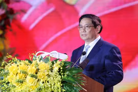 El primer ministro Pham Minh Chinh en el evento (Fuente: VNA)