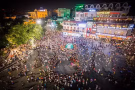 El calle peatonal alrededor del lago Hoan Kiem. (Fuente: VNA) 