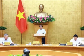 El primer ministro de Vietnam, Pham Minh Chinh, en el evento. (Fuente: VNA)