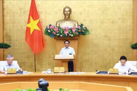 El primer ministro de Vietnam, Pham Minh Chinh, en el evento. (Fuente: VNA)