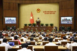 El séptimo periodo de sesiones de la XV legislatura de la Asamblea Nacional de Vietnam (Fuente: VNA)