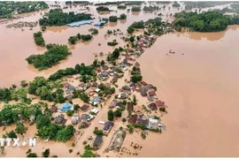 El tifón Yagi afecta a localidades de Laos. (Fuente: VNA)