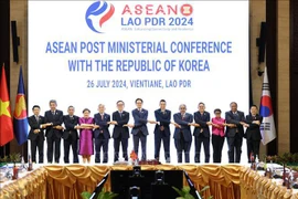 Delegados en la Conferencia Ministerial ASEAN 1 con Corea del Sur. (Fuente: VNA)