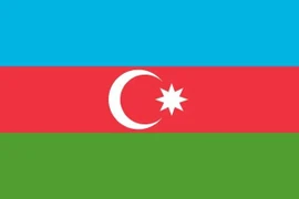 Bandera nacional de Azerbaiyán (Fuente: Wikipedia)