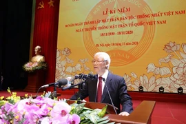 Máximo dirigente de Vietnam encabeza acto por el aniversario 90 del Día Nacional del Frente de la Patria