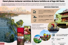 Hanoi planea restaurar servicios de barco turístico en el lago del Oeste