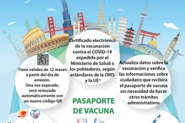 Informaciones sobre el pasaporte de vacuna de Vietnam