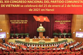 El XIII Congreso Nacional del PCV se celebrará del 25 de enero al 2 de febrero de 2021 en Hanoi