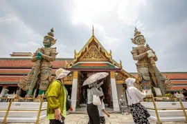 Turistas extranjeros en Bangkok, Tailandia. (Fuente:Xinhua)