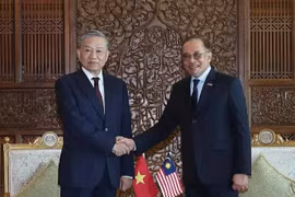El secretario general del Partido Comunista de Vietnam, To Lam, sostuvo conversaciones con el primer ministro de Malasia, Anwar Ibrahim. (Fuente: VNA)