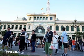 Turistas sudcoreanos en Ciudad Ho Chi Minh. (Fuente:VNA)