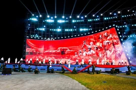 Una de las actuaciones artísticas en el evento. (Fuente:VOV)