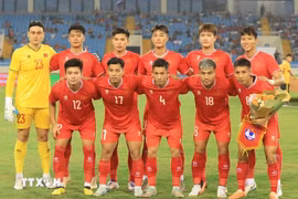 Selección nacional de fútbol vietnamita. (Fuente: VNA)