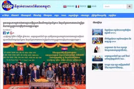 La Agencia Camboyana de Noticas publicó un artículos sobre la participación del presidente de la Asamblea Nacional de Vietnam, Tran Thanh Man, en la inauguración del nuevo edificio del Parlamento anfitrión. (Fuente: VNA)