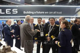 El contralmirante Pham Nhu Xuan, comandante adjunto de la Armada Popular de Vietnam en el evento. (Fuente: VNA)
