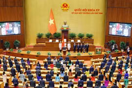 La Asamblea Nacional aprobó una Resolución para elegir al camarada Le Minh Tri, secretario del Comité Central del Partido Comunista como presidente del Tribunal Supremo Popular. (Fuente:VNA)
