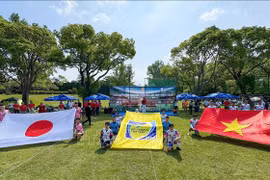 Celebran torneo de fútbol para comunidad vietnamita en región japonesa de Kyushu. (Fuente:VNA)