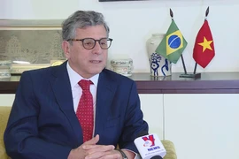 El embajador brasileño en Vietnam, Marco Farani, en la entrevista (Fuente:VNA)