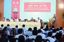 El primer ministro Pham Minh Chinh habla en el evento. (Fuente: VNA)