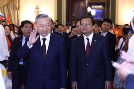 El secretario general del Partido Comunista de Vietnam y presidente del país, To Lam, en el evento. (Fuente:VNA)