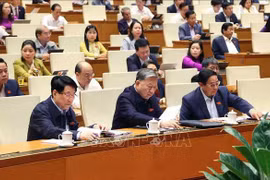 Diputados de la Asamblea Nacional votaron a favor de aprobar la Ley de Justicia para Menores. (Fuente: VNA)