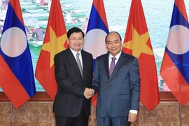 [Foto] Efectúan en Hanoi reunión del Comité Intergubernamental Vietnam-Laos