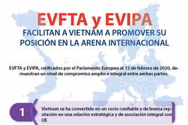 [Info] EVFTA y EVIPA promueven posición de Vietnam en la arena internacional