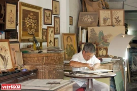 [Foto] Artista muestra espíritu vietnamita en imágenes de marquetería