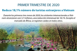 [Info] Reducen 18,1% número de turistas extranjeros a Vietnam 