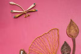 [Fotos] Productos artesanos únicos hechos de alambre de cobre