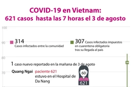 [Info] COVID-19 en Vietnam: 621 casos 