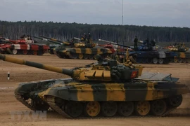 [Foto] Vietnam, segundo lugar en la final del biatlón de tanques en Army Games